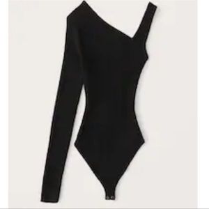 Abercrombie asymmetrical knit bodysuit XS NWT